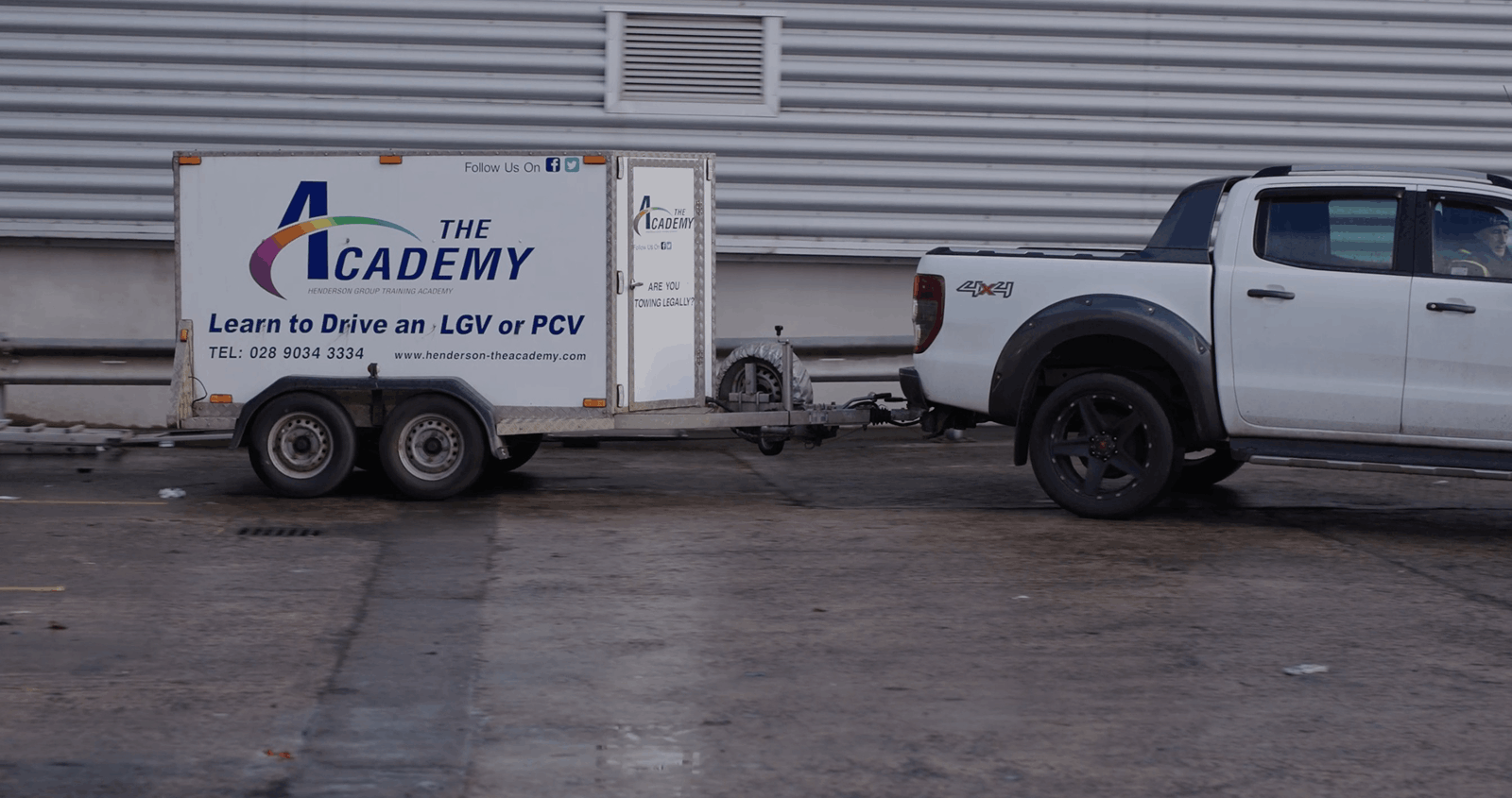 Van & Trailer Training Banner